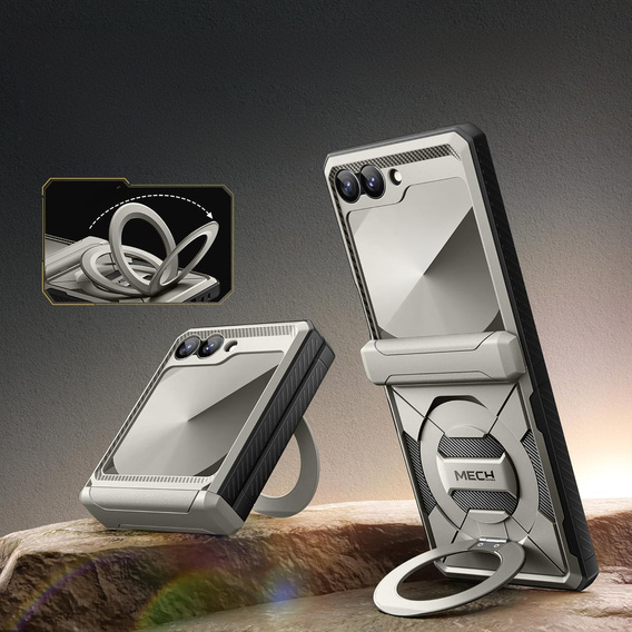 Husă cu suport magnetic pentru Samsung Galaxy Z Flip7 FE / Z Flip6
