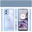 Huse pentru Motorola Moto G13 / G23, Fusion Hybrid, transparent / albastru