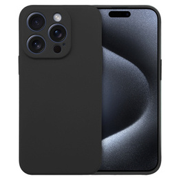 Husa pentru iPhone 15 Pro Max, Silicone Lite, negru
