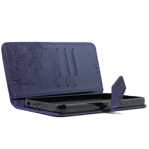 Cu clapetă pentru Xiaomi Poco X6 5G, Mandala, violet