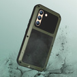Love Mei Huse pentru Samsung Galaxy S22, armored with glass, verde