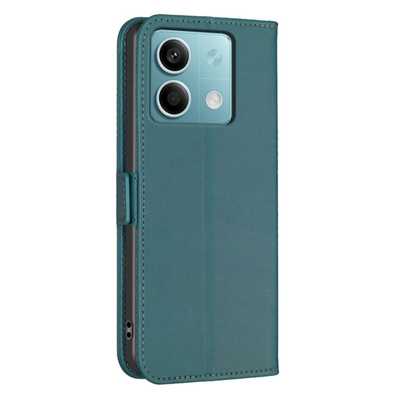 Husa cu clapetă pentru Xiaomi Redmi Note 13 5G, BINFEN Wallet, verde
