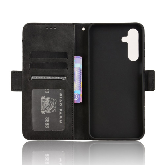 Cu clapetă pentru Samsung Galaxy A36, Card Slot, negru