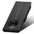 Cu clapetă pentru Xiaomi Redmi A3, Wallet Smart Magnet, negru