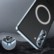 Carcasă de protecție pentru camera foto pentru Samsung Galaxy S23, CamShield MagSafe, transparent / albastru