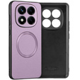 Huse pentru Xiaomi Redmi Note 14 Pro 5G, Leather Hybrid MagSafe, violet