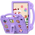 Husă pentru copii pentru Samsung Galaxy Tab A11 Plus / A9 Plus, Cute Patterns, cu suport, violet