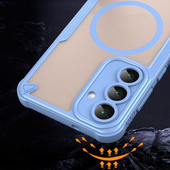 Husă blindată pentru Samsung Galaxy S25 FE, pentru MagSafe, negru mat