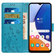 Cu clapetă pentru Samsung Galaxy A55 5G, Wallet, Butterfly, violet