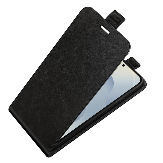 Cu clapetă pentru Samsung Galaxy S25 Edge, Flip, negru