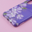 Huse pentru Samsung Galaxy A14 4G/5G, Suritch Full Body Flowers, violet