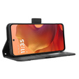 Cu clapetă pentru Motorola Moto G15 / Motorola Moto G15 Power, Card Slot, negru