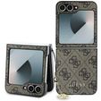 GUESS Huse pentru Samsung Galaxy Z Flip7 FE / Z Flip6, 4G Charms Collection Hardcase, maro