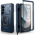 Husă blindată pentru Samsung Galaxy Z Fold 6 5G, Dexnor Full Body S-Pen Slot, albastru