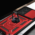 Husă blindată pentru Xiaomi Redmi Note 11 Pro 4G, CamShield Slide, roșu