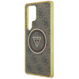 Husă GUESS Magnetic IML Metal Glitter 4G Circle Triangle pentru Samsung Galaxy S25 Ultra