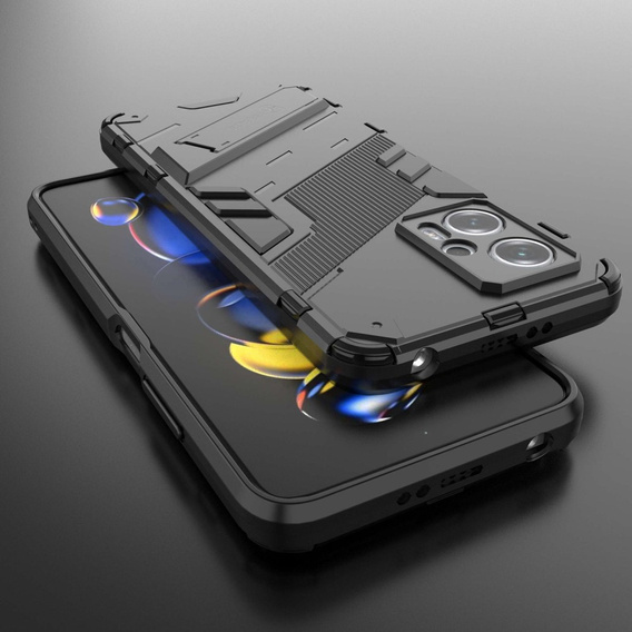 Husa pentru Xiaomi Poco X4 GT 5G, Military kickstand, negru