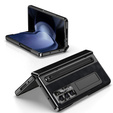 Husă din piele Leather+PC cu suport, sticlă și stylus pentru Samsung Galaxy Z Fold6 5G