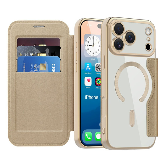 Carcasă RFID Wallet MagSafe flip cu protecție pentru camera foto pentru iPhone 17 Pro Max