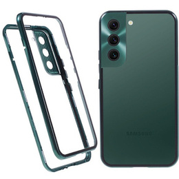 Husa pentru Samsung Galaxy S21, Magnetic Dual Glass, verde