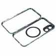 Carcasa Magnetic Dual Glass MagSafe pentru iPhone 16, verde