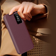 Husă cu clapetă pentru Samsung Galaxy A56 5G, Smart View Wallet, maroon