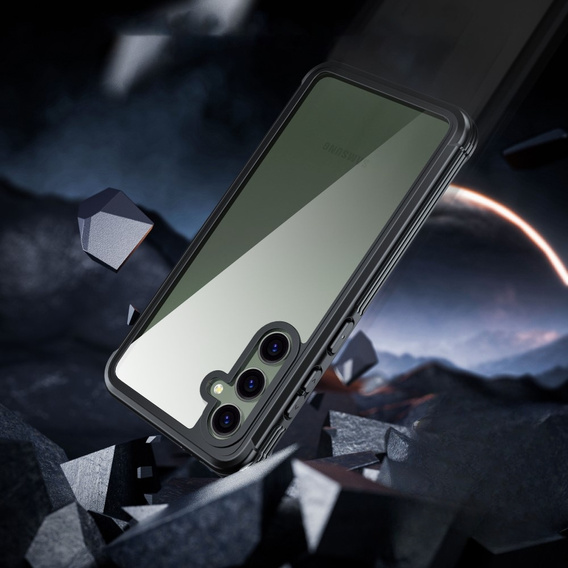 Carcasă pentru Samsung Galaxy S23 FE, Shockproof, cu folie, negru