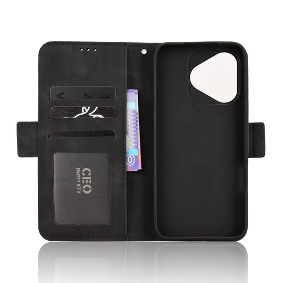 Cu clapetă pentru Honor 400 Lite, Card Slot, negru