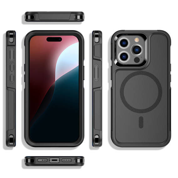 Huse pentru iPhone 16 Pro Max, MagForce MagSafe, negru