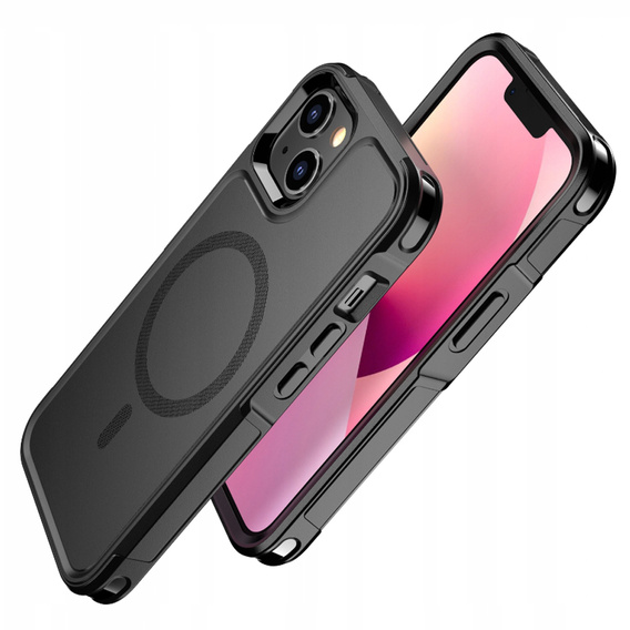 Huse pentru iPhone 14, MagForce MagSafe, negru