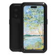 Love Mei Huse pentru iPhone 16 Pro, armored with glass, negru