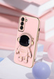 Huse pentru Samsung Galaxy S22 5G, Astronaut, roz