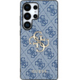 GUESS Huse pentru Samsung Galaxy S25 Ultra, 4G Big Metal Logo, albastru