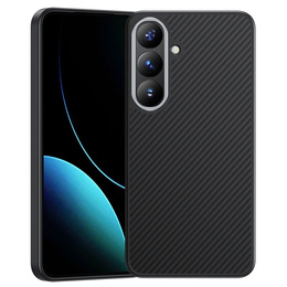 Carcasa BENKS Kevlar pentru Samsung Galaxy S25+ Plus, pentru MagSafe, Carbon Fiber, negru