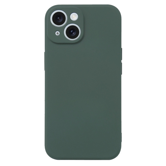 Husa pentru iPhone 15, Silicone Lite, verde închis
