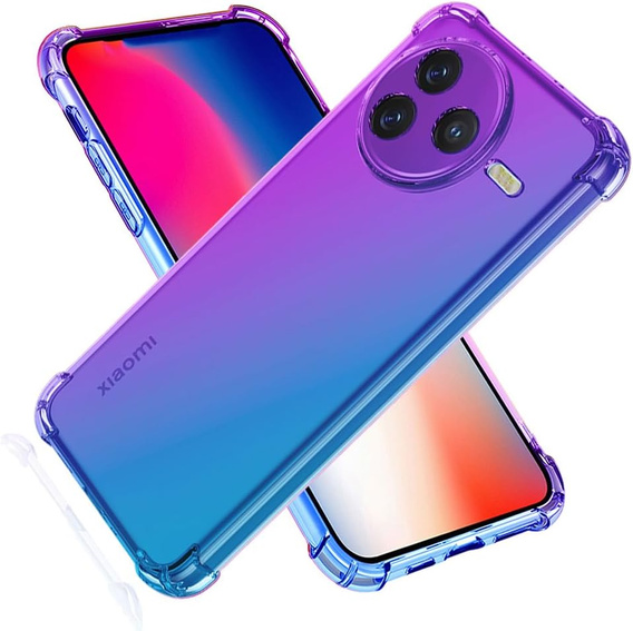 Husa pentru Xiaomi Poco F7 Pro, Gradient Dropproof, Violet / albastru