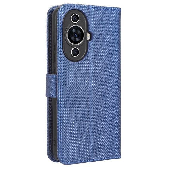 Cu clapetă pentru Huawei Nova 11, Wallet Smart Magnet, albastru