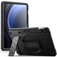 Husă blindată pentru Samsung Galaxy Tab S10 Lite / S10 FE / S9 FE / Tab S9, Dexnor Full Body, negru