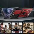 Husă blindată pentru Motorola Moto G86 5G, CamShield Slide, roșu