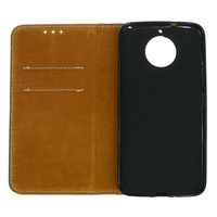 Cu clapetă pentru Motorola Moto G5S, Leather Flexi Book, negru