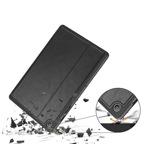 Husă pentru Samsung Galaxy Tab S10 Lite / S10 FE / S9 FE, Business Card and Pen Slot, negru