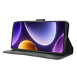 Cu clapetă pentru Poco F5 5G, Wallet Smart Magnet, negru