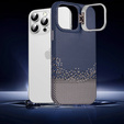 Carcasă pentru iPhone 15 Pro Max, cadru Kickstand, pentru MagSafe, Sand Blue