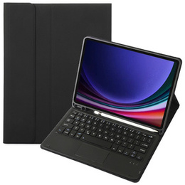 Carcasă + tastatură Samsung Galaxy Tab S9, Leather Pen Slot TouchPad, negru