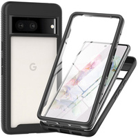 Carcasă pentru Google Pixel 8, Shockproof, cu folie, negru