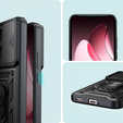 Husă blindată pentru Oppo Reno 13 Pro, CamShield Slide, negru