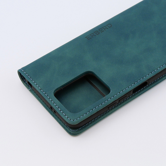 Husă pentru Xiaomi Redmi Note 12 5G / Poco X5 5G, ERBORD Vintage, portofel cu clapetă, albastru