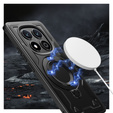 Carcasă pentru Xiaomi Redmi Note 14 Pro 5G /  Poco X7 5G, Military MagSafe, negru + 9H Glass