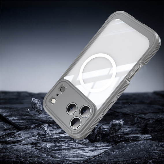 Carcasă rezistentă la șocuri cu sticlă pentru MagSafe pentru iPhone 17 Pro Max