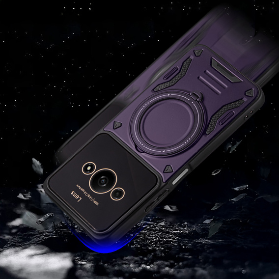 Husă blindată pentru Xiaomi Redmi A3, Magnetic Ring, violet